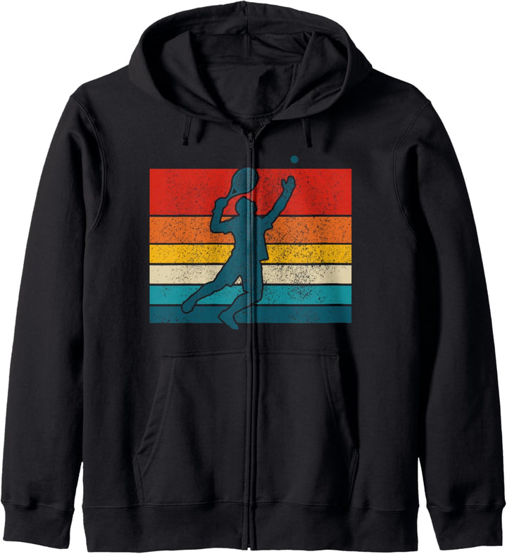 Tennis Vintage Spruch Lustig Tennisspieler Geschenk Kapuzenjacke