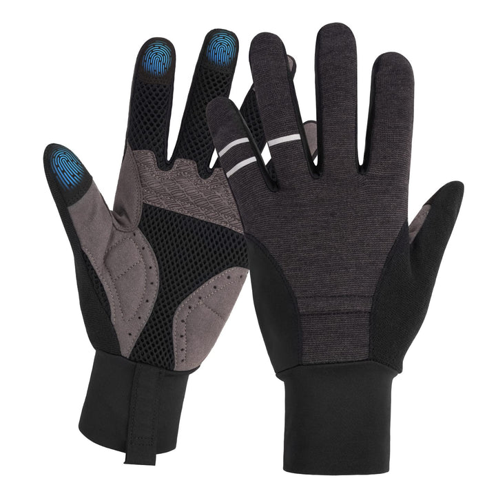 ROCKBROS Fahrradhandschuhe Herren Damen Radsporthandschuhe Winddichte Touchscreen Handschuhe rutschf
