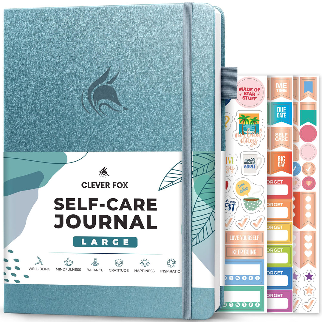 Clever Fox Self-Care Journal – Notizbuch für tägliche Reflexion, Planer für mentale Gesundheit und p