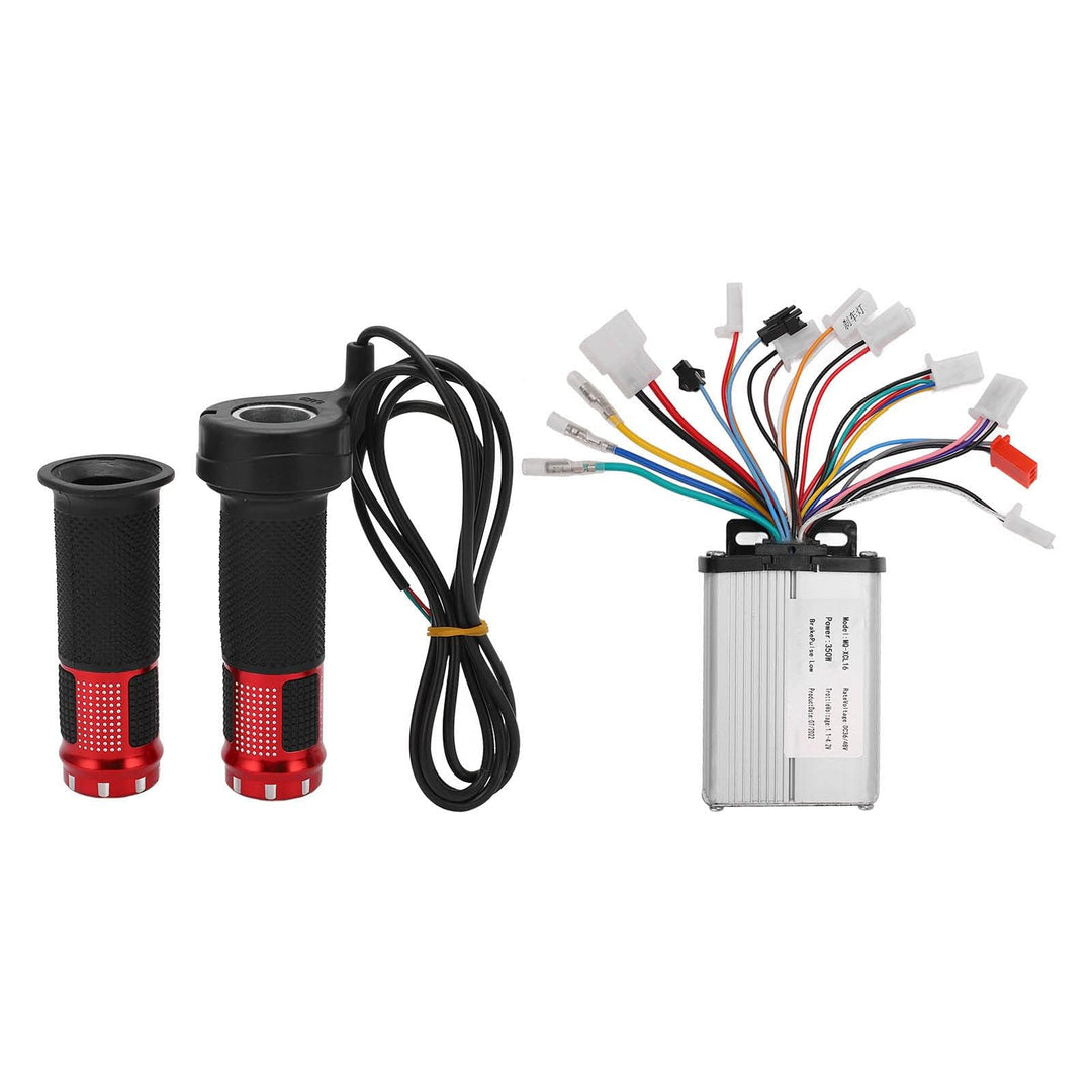 Alomejor Ebike Brushless Speed Controller mit Gasgriff FüR Elektrofahrräder Motorräder 36V 48V 350