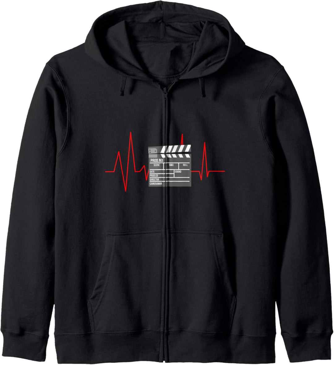 Cooles Heartbeat Design Für Filmemacher I Film Kapuzenjacke