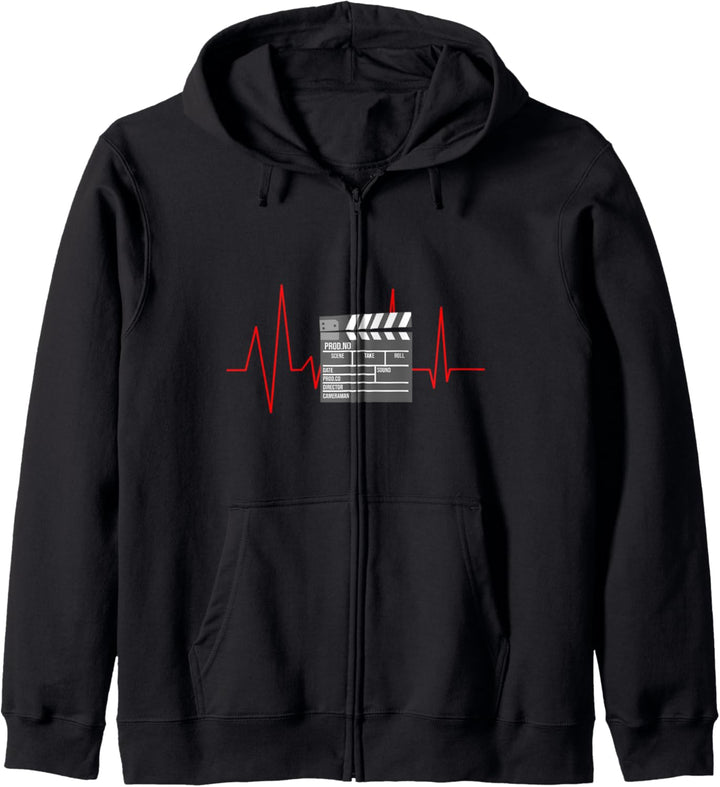 Cooles Heartbeat Design Für Filmemacher I Film Kapuzenjacke