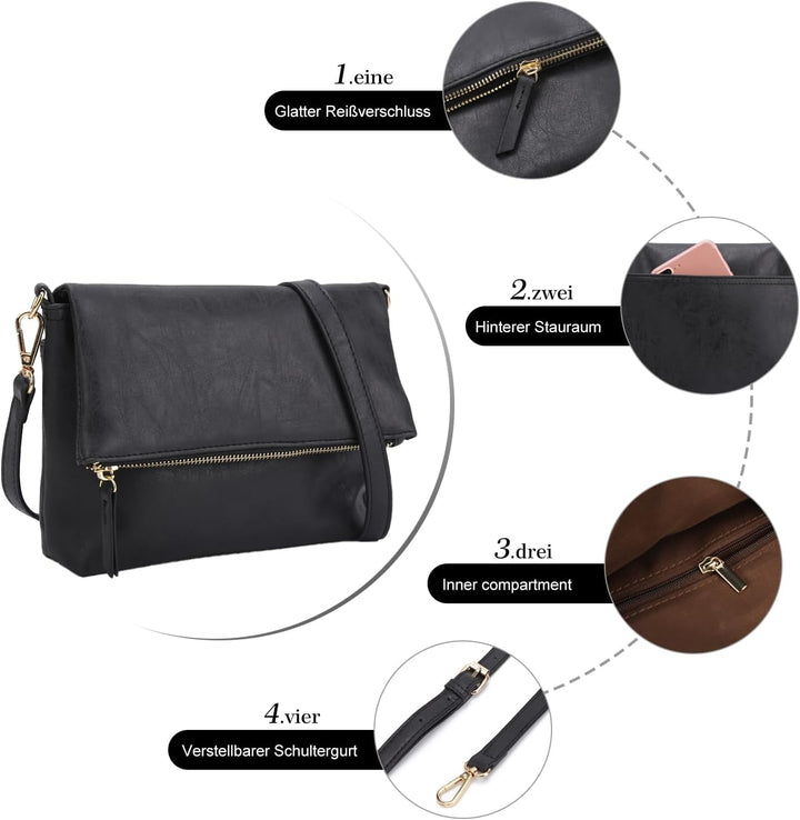 Gladdon Kleine Umhängetaschen für Frauen Cross Schultertaschen und Umhängetasche Damen Cross-body-Ta