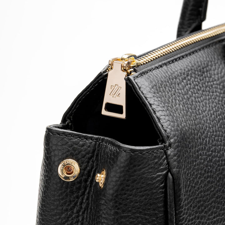 Lazarotti Bologna XL Damen Leder Handtasche | längenverstell- & abnehmbarer Tragegurt | sehr grosse