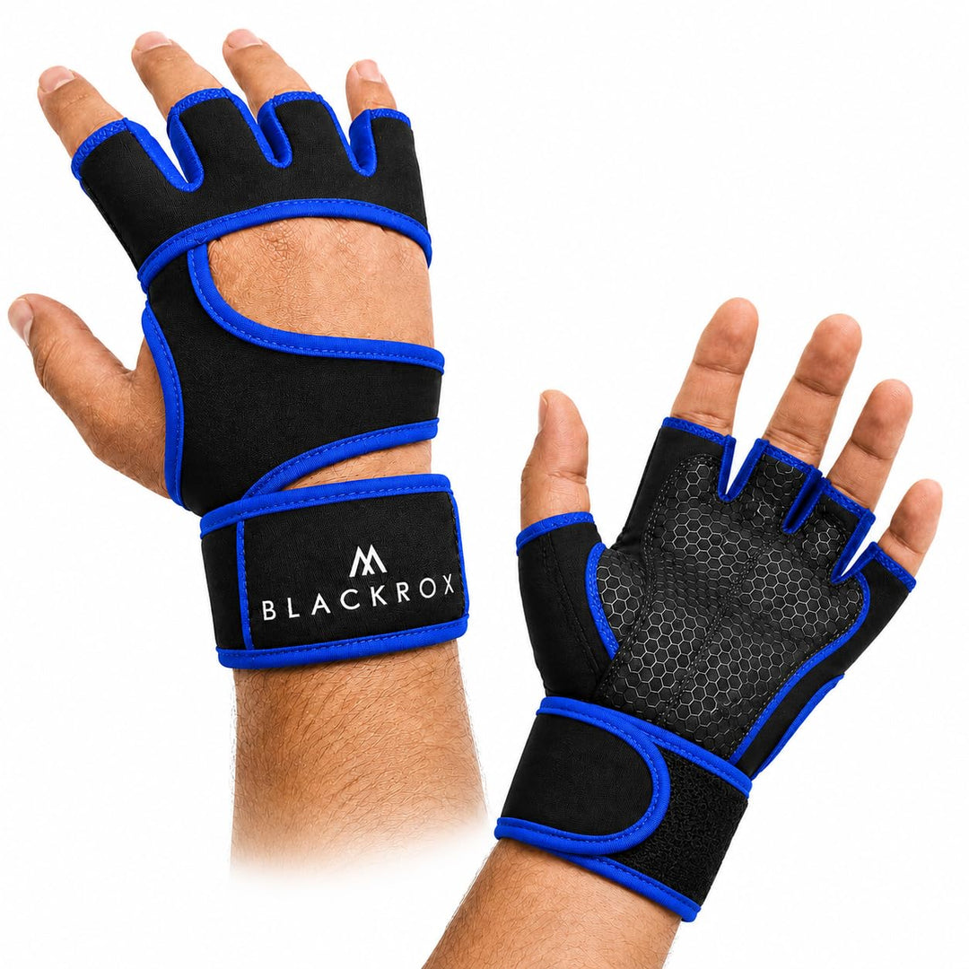 BLACKROX Fitnesshandschuhe Seattle Atmungsaktive Vergleichssieger Fitness Handschuhe mit Handgelenks