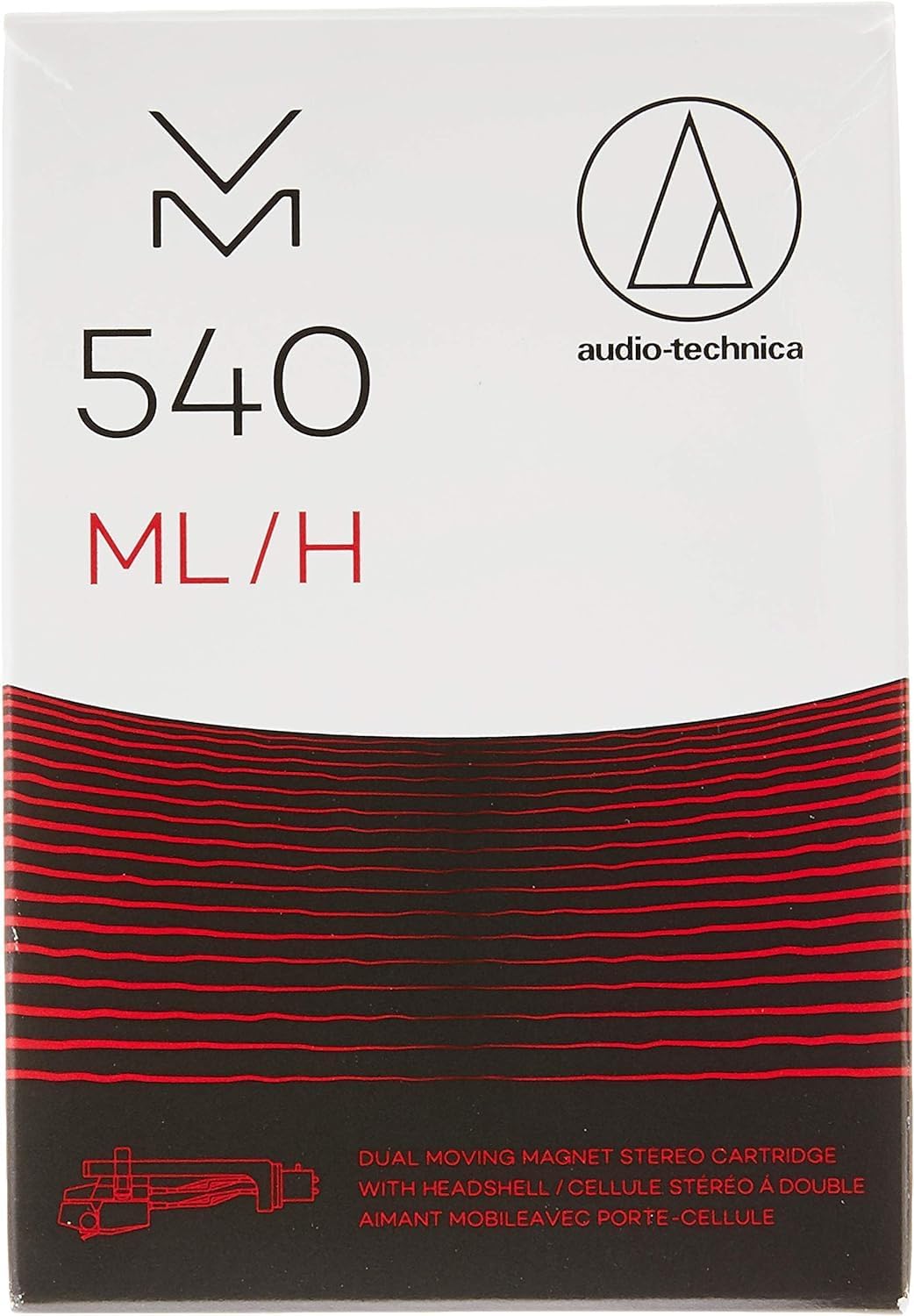 Audio-Technica VM540ML/H Dual-Moving-Magnet-Stereotonabnehmer Plus Headshell Rot VM540ML/H Combo Kit