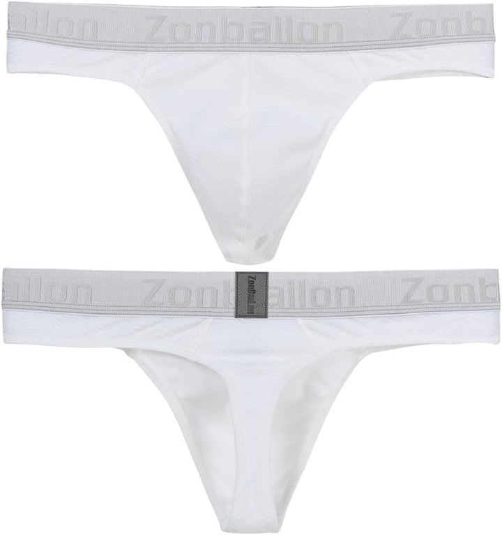 BIATWOWR Herren Strings T-Rücken Unterwäsche Sexy Ball Pouch Slip Tanga Männer Sexy Niedrige Taille