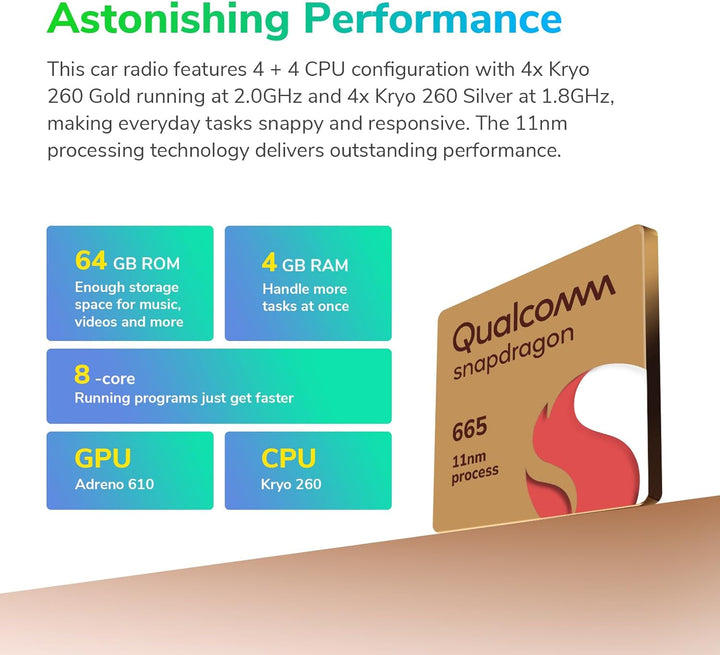 Eonon Android 12 Autoradio für VW Golf T5 usw. Seat Skoda 6+64GB 8-Core 9"-QLED-Display Radio mit Sn