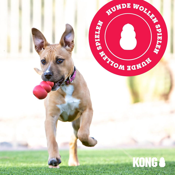 KONG Tug Toy - Hundespielzeug aus Naturkautschuk zum Spielen - Für Mittlelgrosse/Grosse Hunde L 33 x