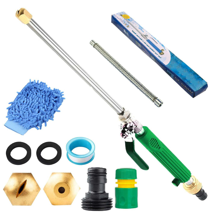 5 Set JetHose Hochdruckreiniger Aufsatz Für Gartenschlauch Mit 2 Sprühdüsen, Schnellanschlüssen Und