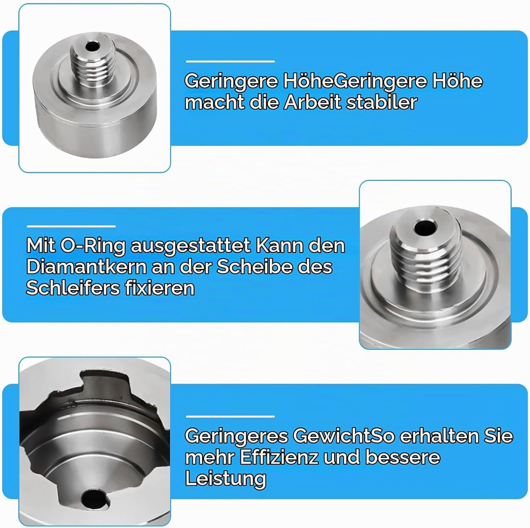 X-LOCK-Adapter auf M14-Gewinde, M14 XLock Adapter für Winkelschleifer Schneidklinge, Kern Dirll Bit