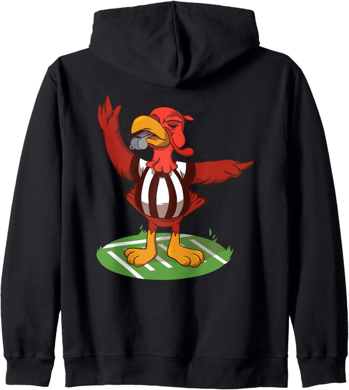 Lustiges American Football Schiedsrichter Truthahn Football Kapuzenjacke