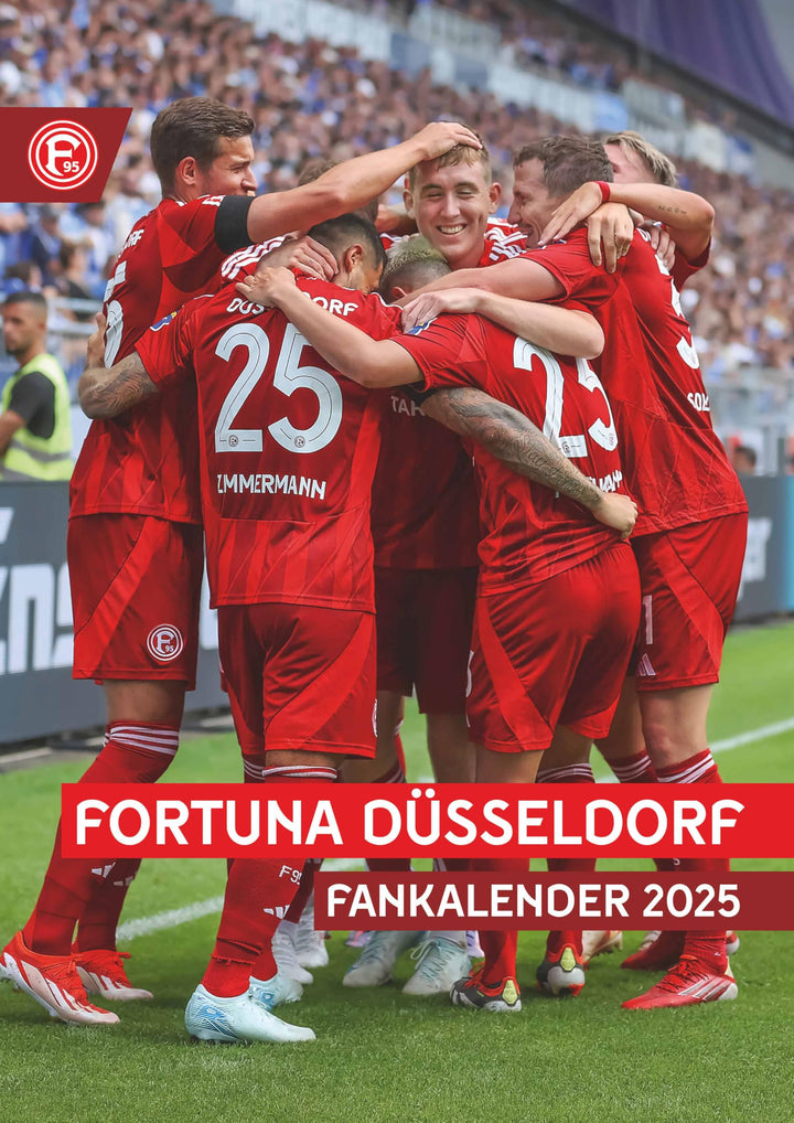 N NEUMANNVERLAGE - Fortuna Düsseldorf 2025 Wandkalender, 29,7x42cm, Fussball-Kalender mit Motiven de