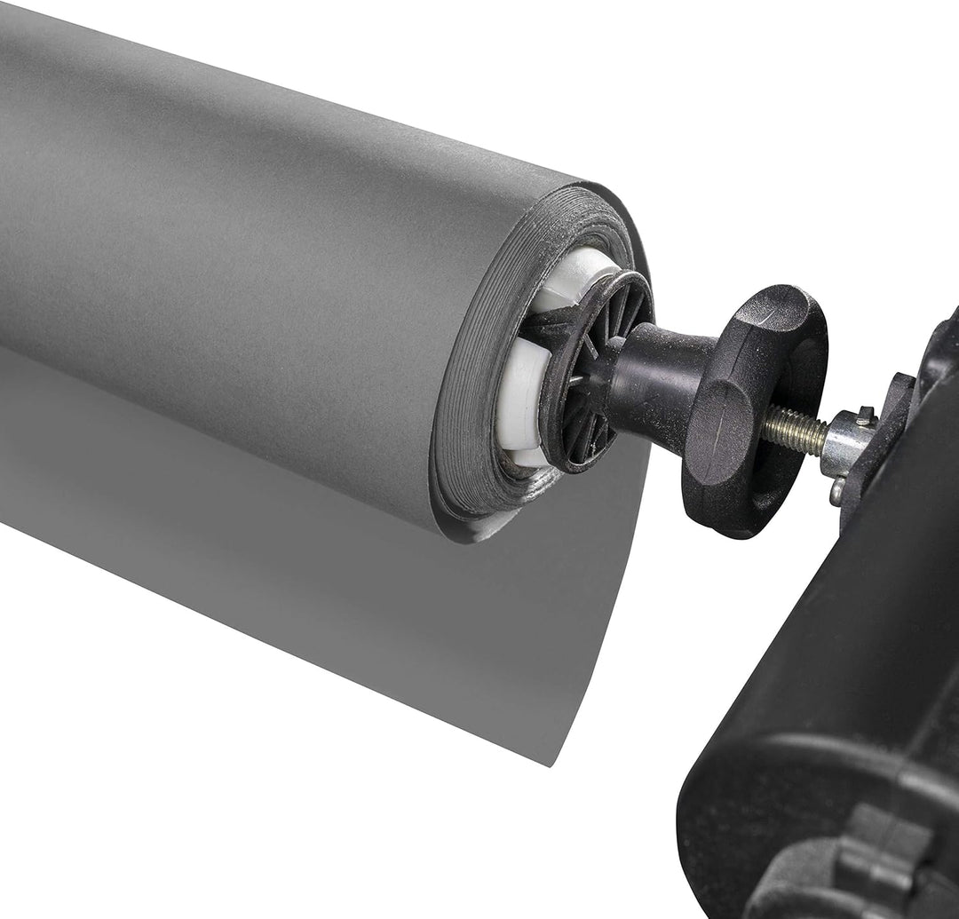 Walimex pro Papierhintergrund grau 1,35m x 10m, Nahtloser Hintergrundkarton, ideal für Fotografie, V