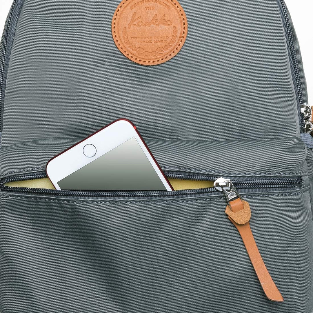 KAUKKO Schöner und durchdachter Rucksack mit 15 Zoll Laptopfach für Schule, Universität, 22 Liter Gr