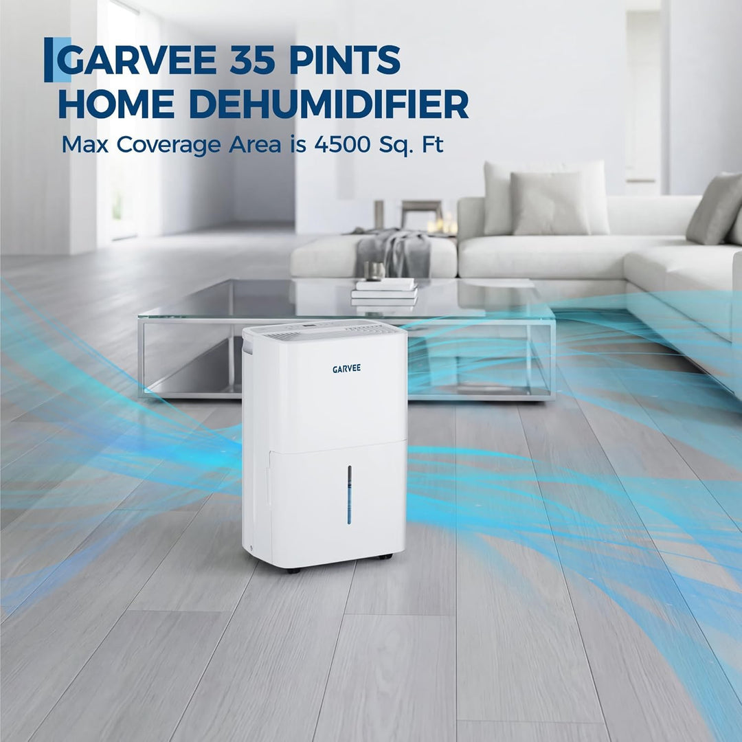 Leiser 20L/Tag Luftentfeuchter für bis zu 280m², Digitalanzeige, Dauerentwässerung, Schimmelschutz,