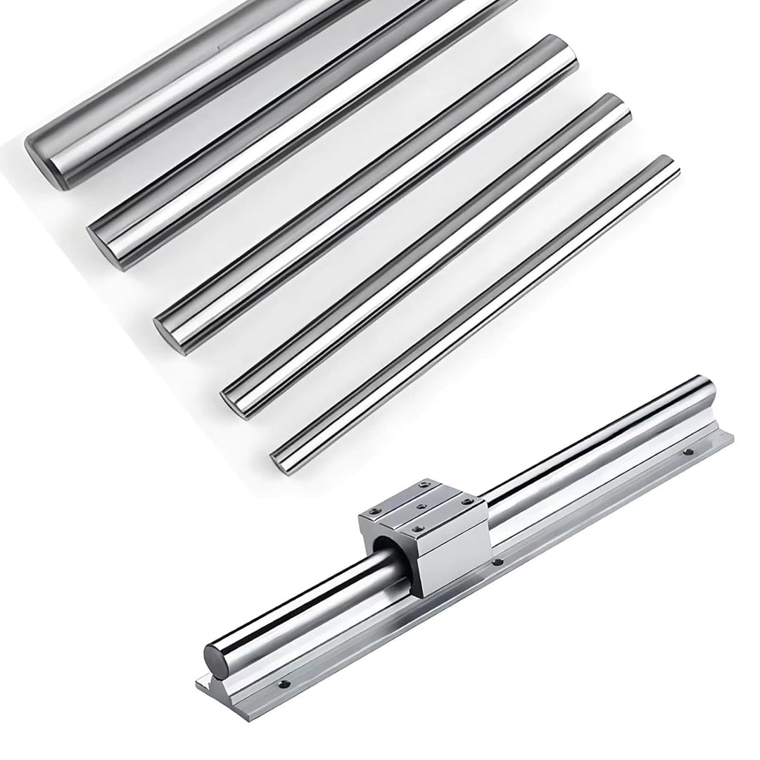 Coavoo 2 x Ø12mm x 400mm Linearwelle Linearführung Gerade Rundstange 12mm Durchmesser Horizontale Pr
