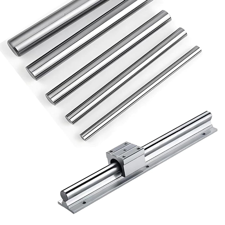 Coavoo 2 x Ø12mm x 400mm Linearwelle Linearführung Gerade Rundstange 12mm Durchmesser Horizontale Pr