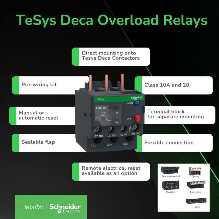 Schneider Electric TeSys LRD differentiales thermisches Überlastrelais, 12–32 A Einstellbereich, Kla