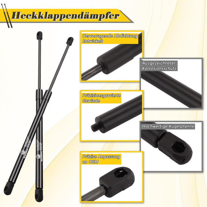 2X Heckklappendämpfer für 2004-2012 W169 Benz A150 A160 A170 A180 A200 A-Class Fliessheck Gasdruckdä