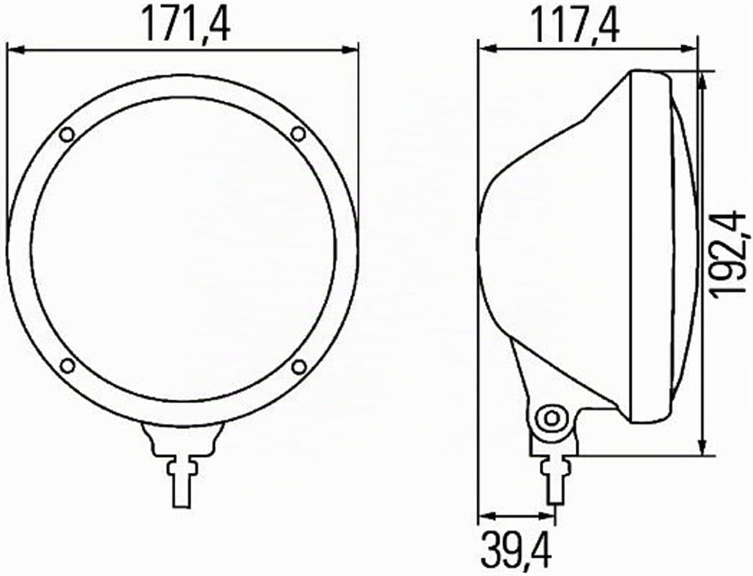 HELLA - Halogen-Fernscheinwerfer - Rallye 3003 Compact - ECE-R112/E1 1901 - 24/12V - 1F3 010 119-111