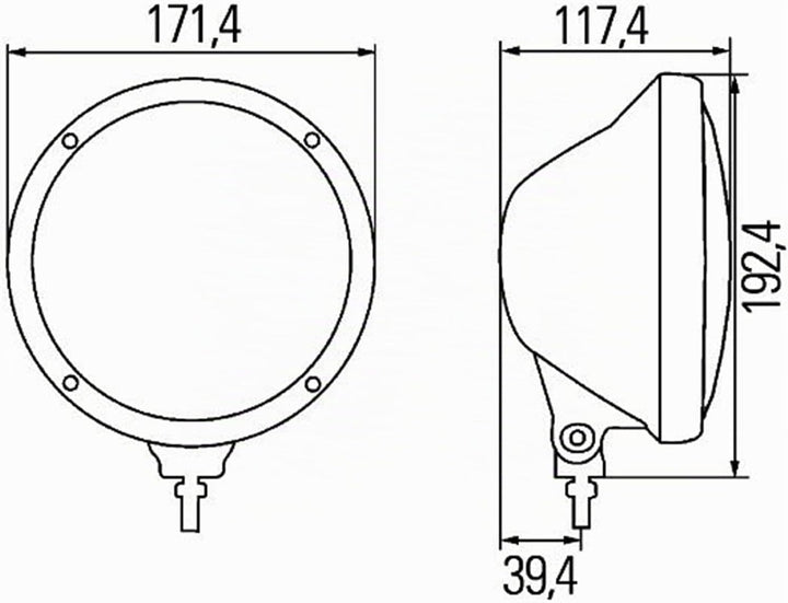 HELLA - Halogen-Fernscheinwerfer - Rallye 3003 Compact - ECE-R112/E1 1901 - 24/12V - 1F3 010 119-111