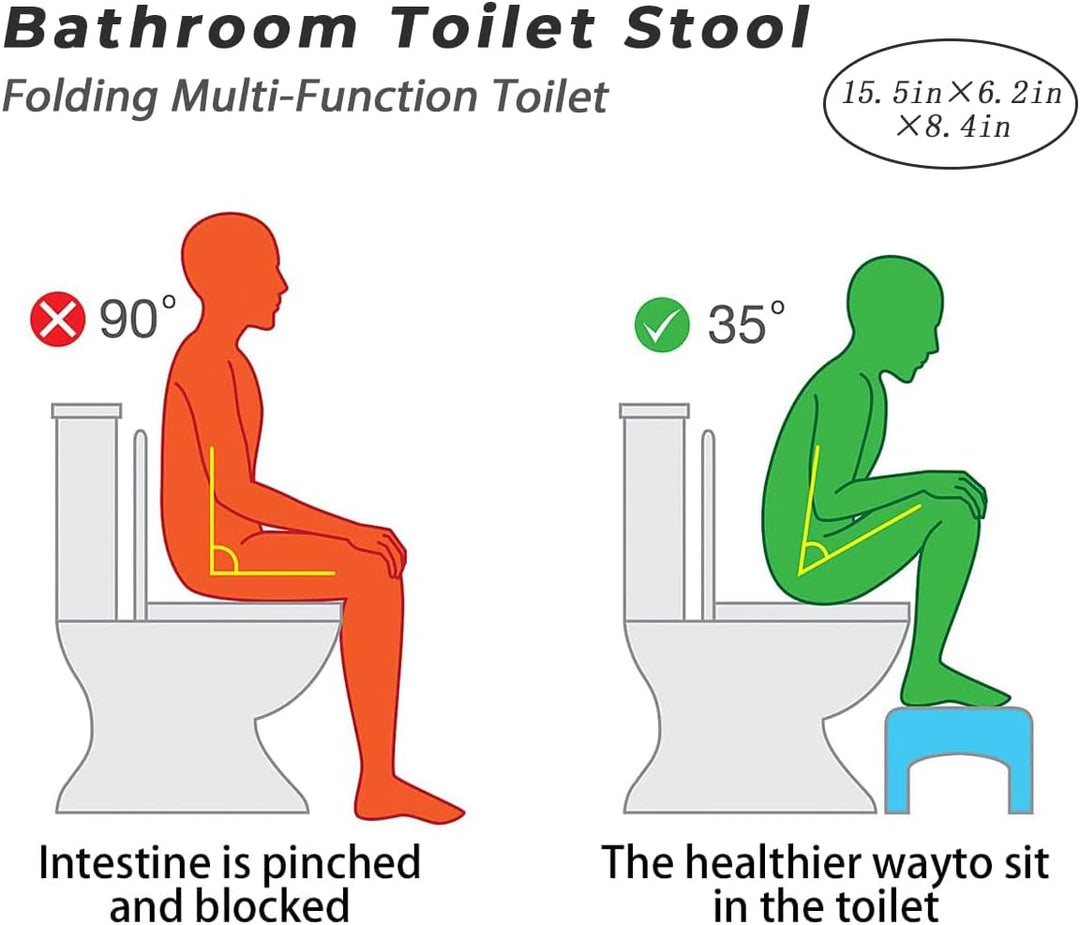 Badezimmer-Toilette, Kniebeugen-Toilette, abnehmbares multifunktionales Sitztablett, tragbare Stufe