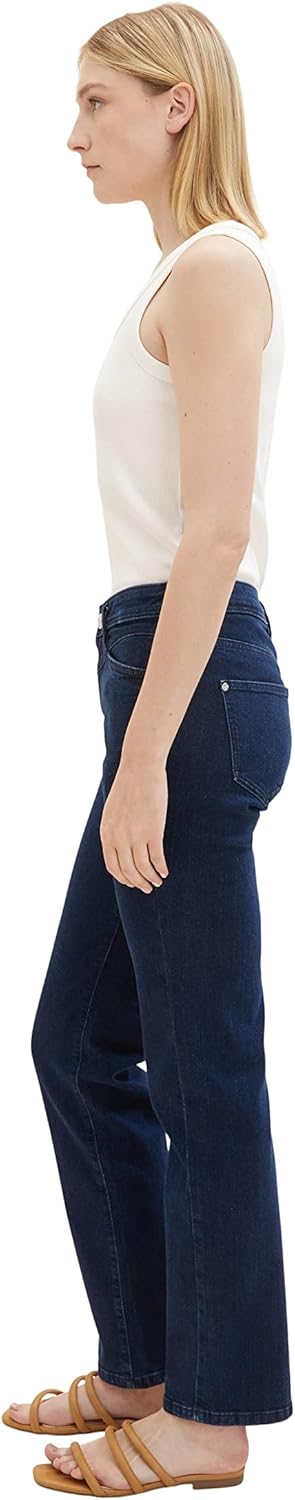 TOM TAILOR Damen Kate Straight Fit Jeans 26W / 30L 10114 - Clean Dark Stone Blue Denim, 26W / 30L 10
