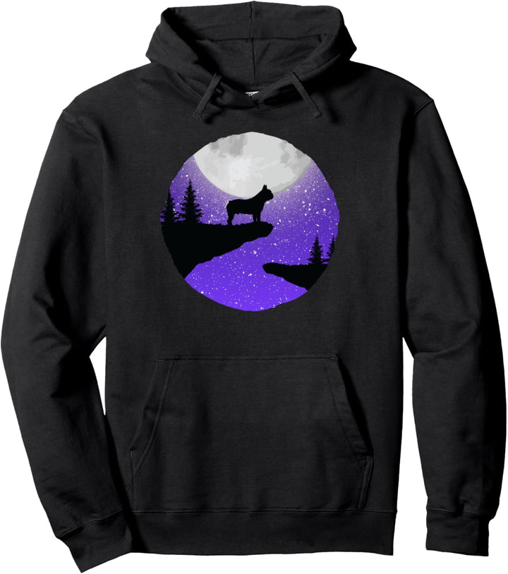 Coole französische Bulldogge - Vollmond Frenchie Besitzer / Pullover Hoodie