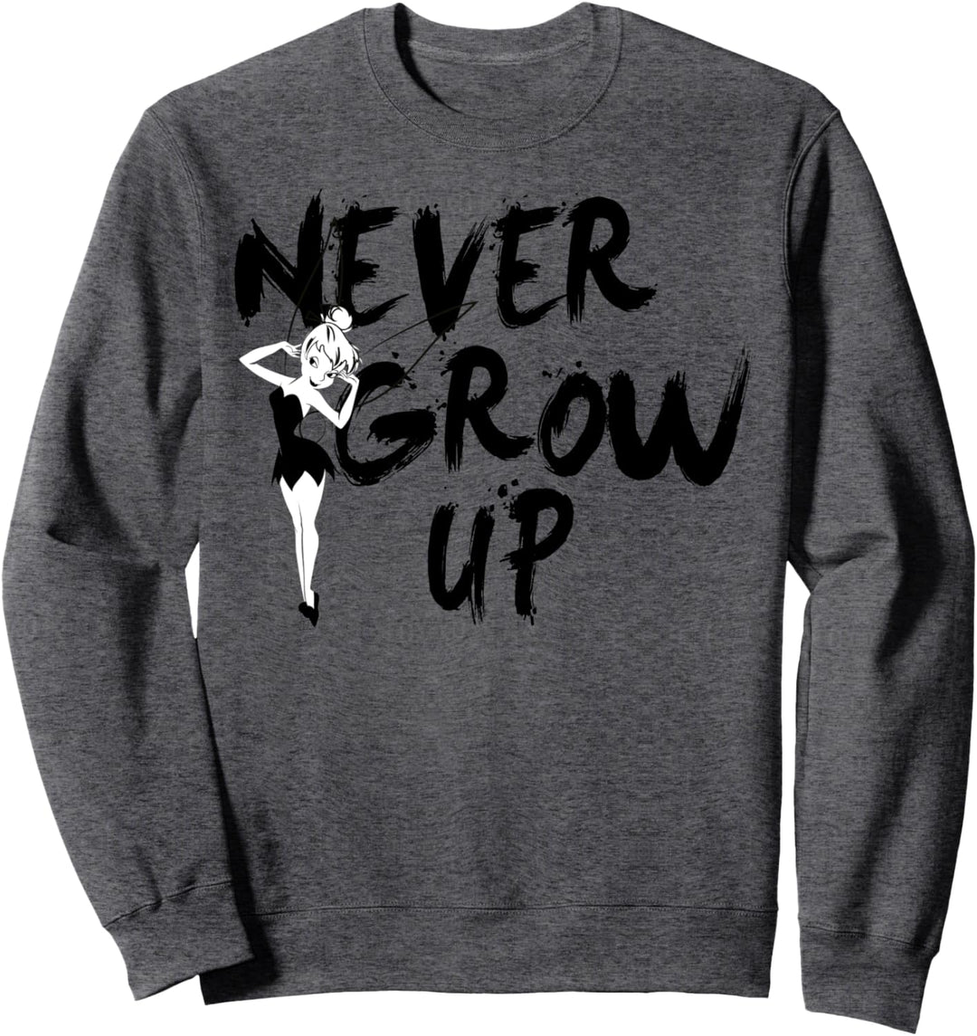 Disney Peter Pan Tinker Bell Never Grow Up Graffiti Sweatshirt