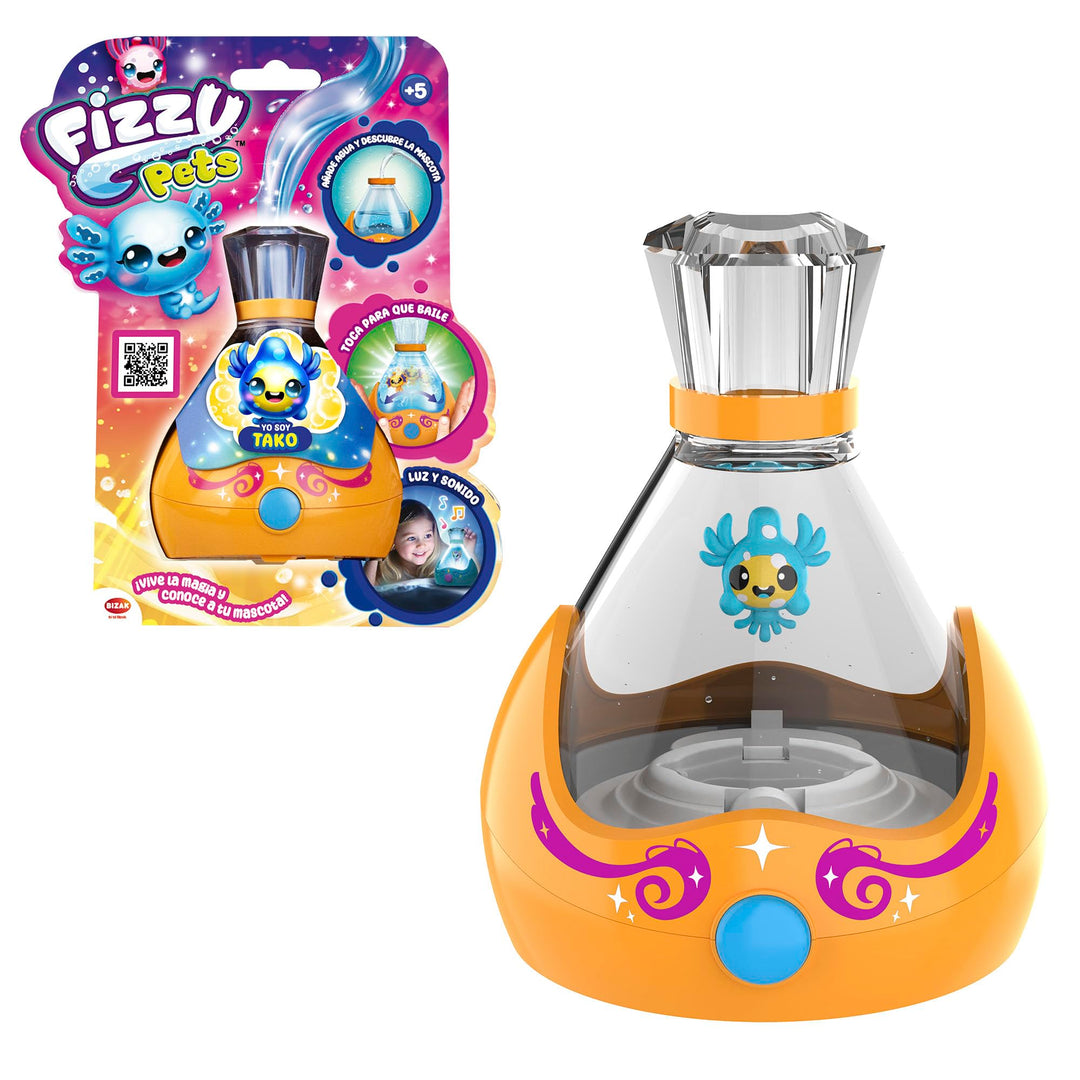 Bizak Fizzy Pets Tako, magische Überraschung, Musik und Tanz, Farbwechsel, über 5 Jahre (62009097-6)