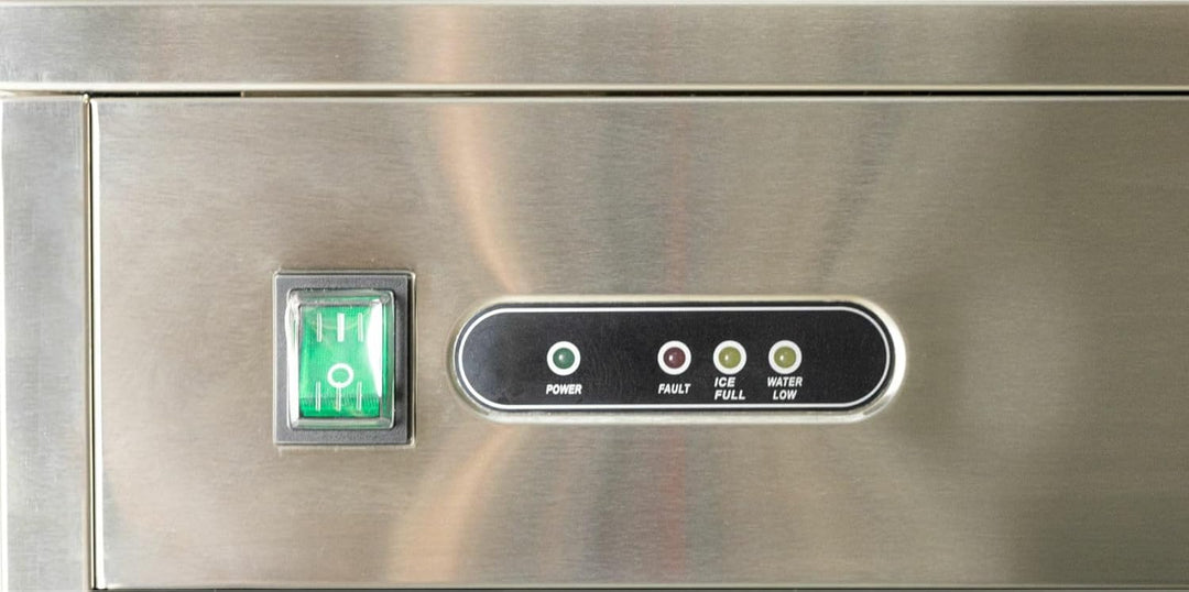 METRO Professional Eiswürfelmachine GIM1026B, Edelstahl, 42 x 51.4 x 65.5 cm, 170 W, silber, 42 x 51