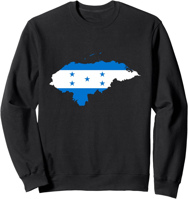 Umriss des Landes Honduras auf der Flagge Sweatshirt