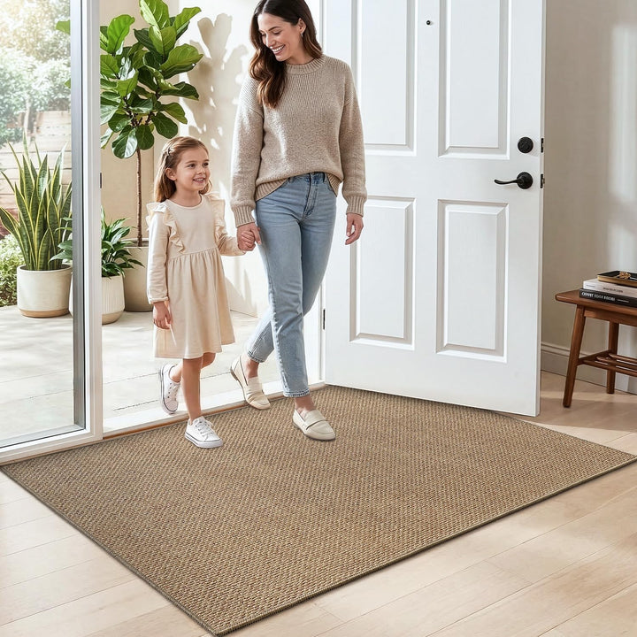 DEXI Schmutzfangmatte Innen 90 x 140 cm, rutschfest Fussmatte waschbar, absorbierend Fussmatte, Dünn