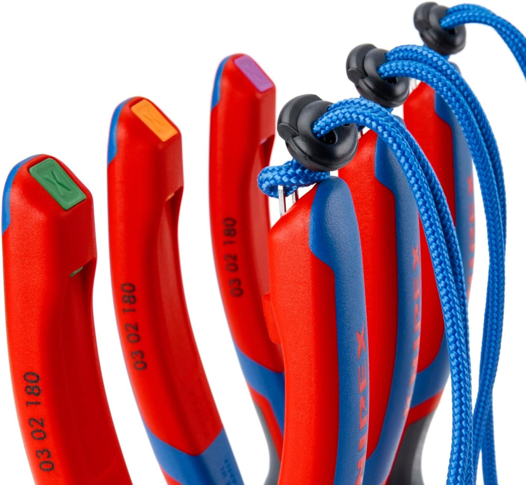 Knipex Verdrahtungszange schwarz atramentiert, mit Mehrkomponenten-Hüllen 160 mm 13 02 160, zange