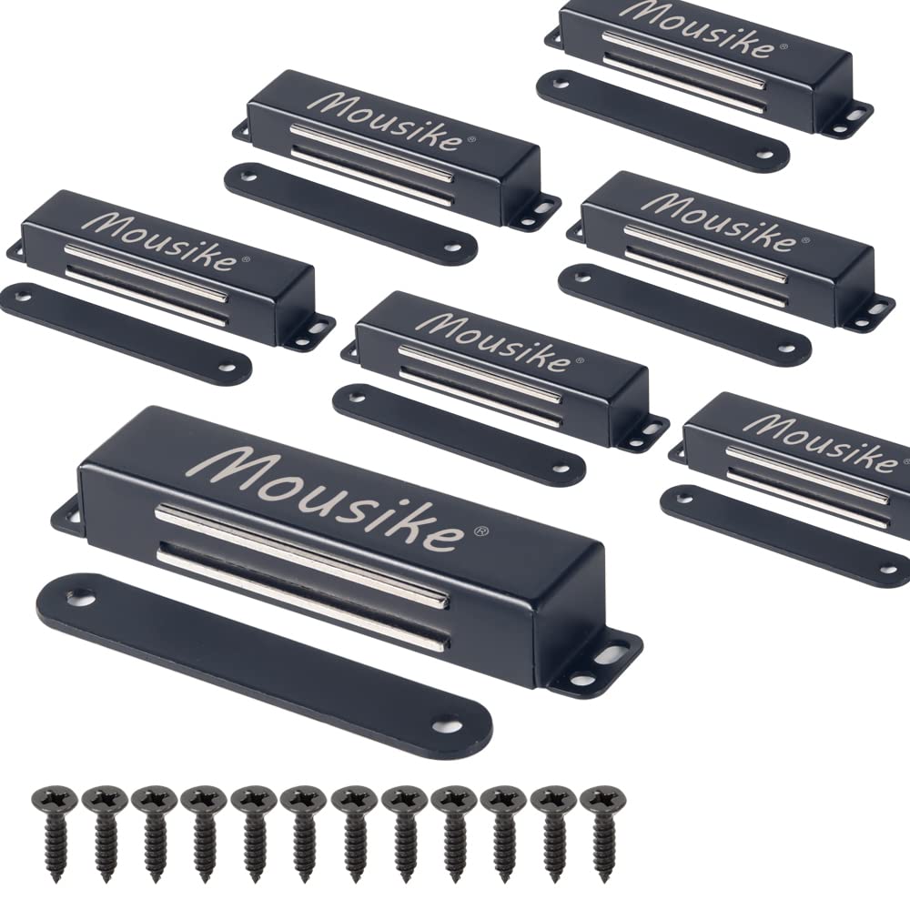 Mousike Magnetischer Türverschluss Heavy Duty 40KG Edelstahl-Türmagnete mit starkem Magnet für Küche
