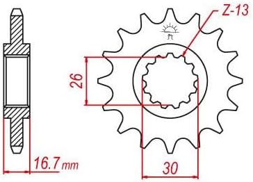 Honda Cbf 600 N/S Special Xring Jahr 08- Kit 16 42