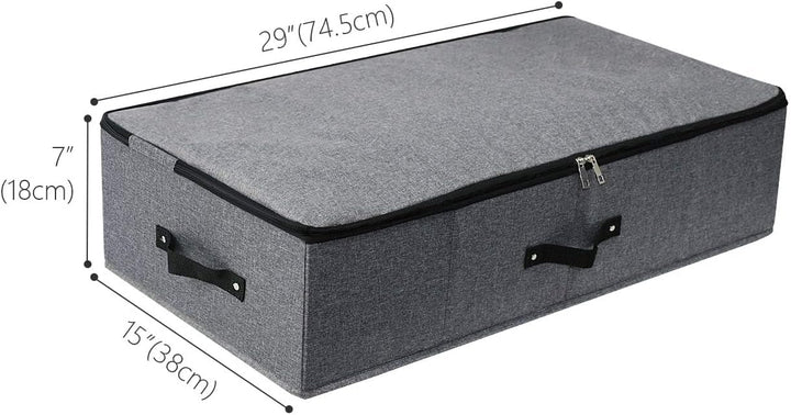 iwill CREATE PRO 75 * 38 * 18 cm, Starre Aufbewahrungsbehälter für Kleidungsstücke unter dem Bett, z