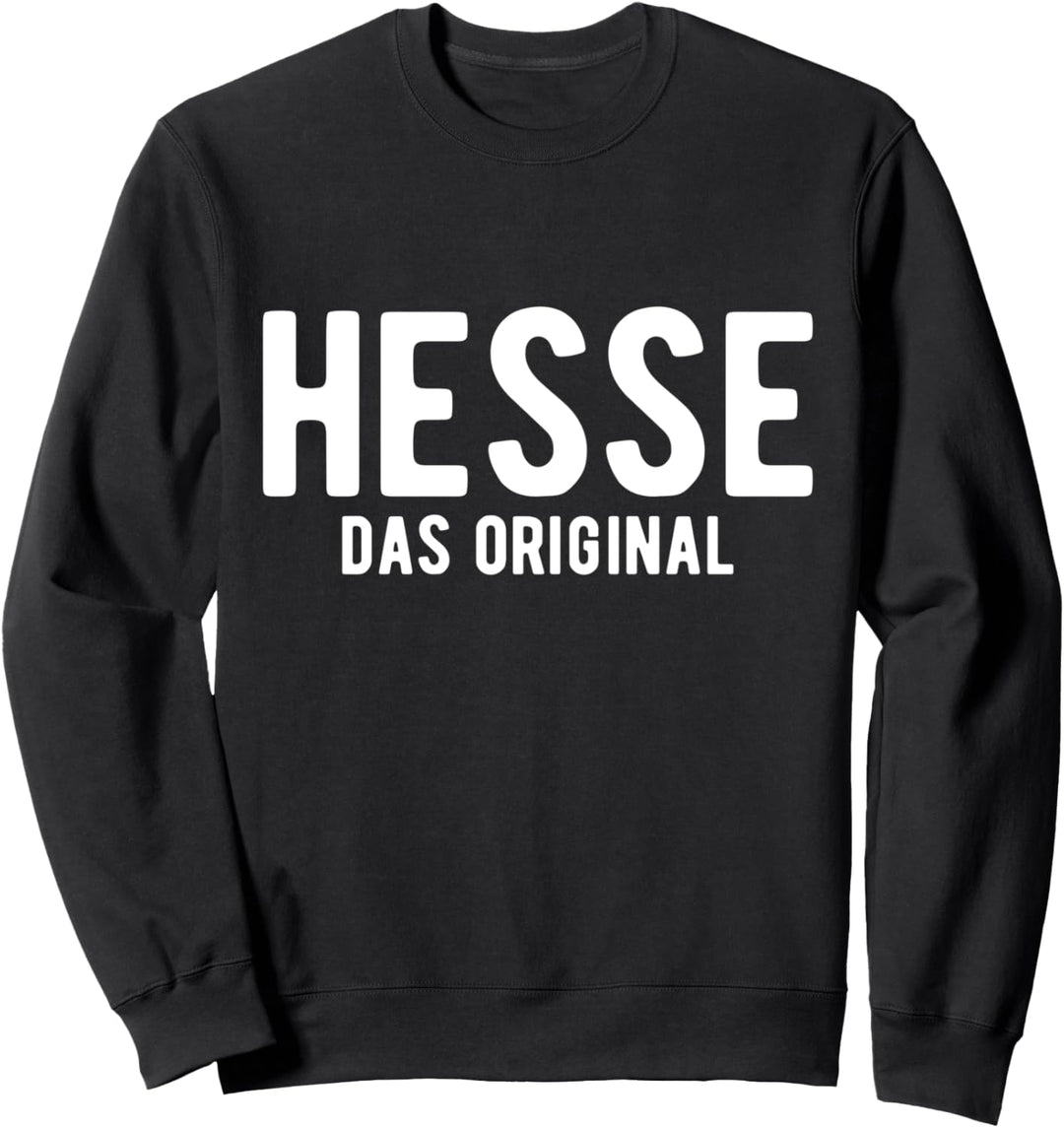 Hesse Das Original Spruch Hessen Apfelwein Gerippte Party Sweatshirt