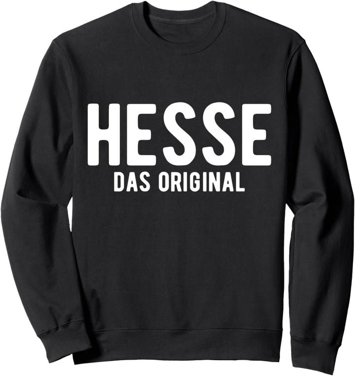Hesse Das Original Spruch Hessen Apfelwein Gerippte Party Sweatshirt