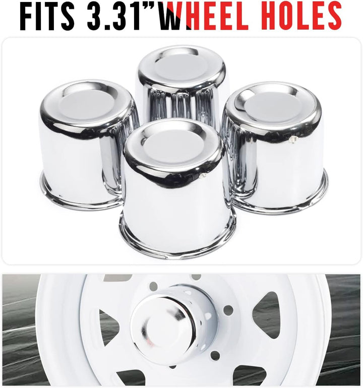Rhinotuning 4X universelle nabenabdeckung für 84mm/3,31 Zoll Mittelbohrung Auto- LKW- oder Anhängerr