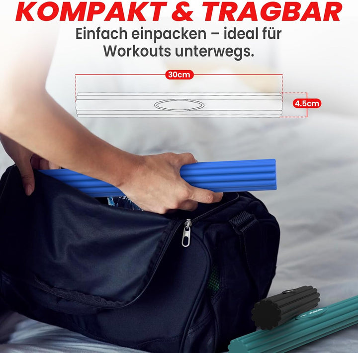 FUNFLEX Flexible Widerstand Stange Set, verschiedene Stärken - Tennisarm Bar, Griffkraft Training, H
