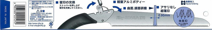 Silky Ersatzblatt für Silky Säge Ginga 270-18 fein Ersatzblatt, fein, Ersatzblatt, fein