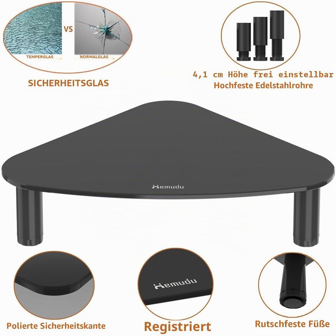 Hemudu Triangle Monitorständer, ergonomischer Laptopständer, Bildschirmerhöhung Bildschirmständer fü