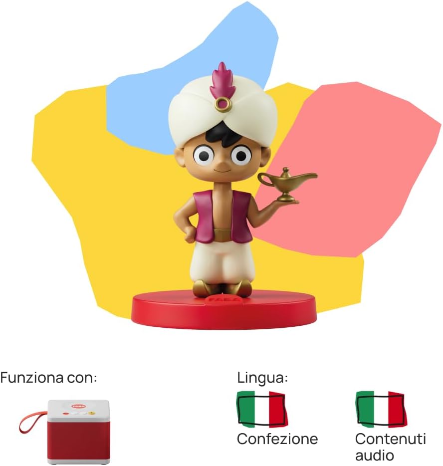 FABA Aladino Klangfigur - Klanggeschichten - Spielzeug, pädagogische Inhalte, italienische Version,