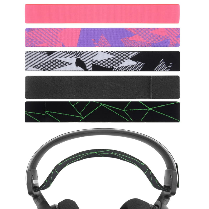Geekria 5 Packungen Flex Fabric Headband Pad, kompatibel mit SteelSeries Arctis 7, Arctis 9X, Arctis