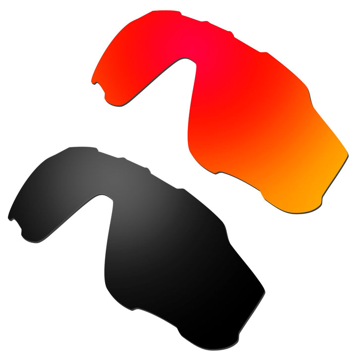 HKUCO Plus Mens Replacement Lenses for Oakley Jawbreaker - 2 Pair