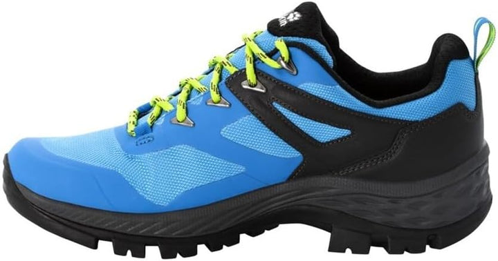 Jack Wolfskin Herren Rebellion Guide Texapore Low MWalking-Schuh 44.5 EU Blue Lime, 44.5 EU Blue Lim