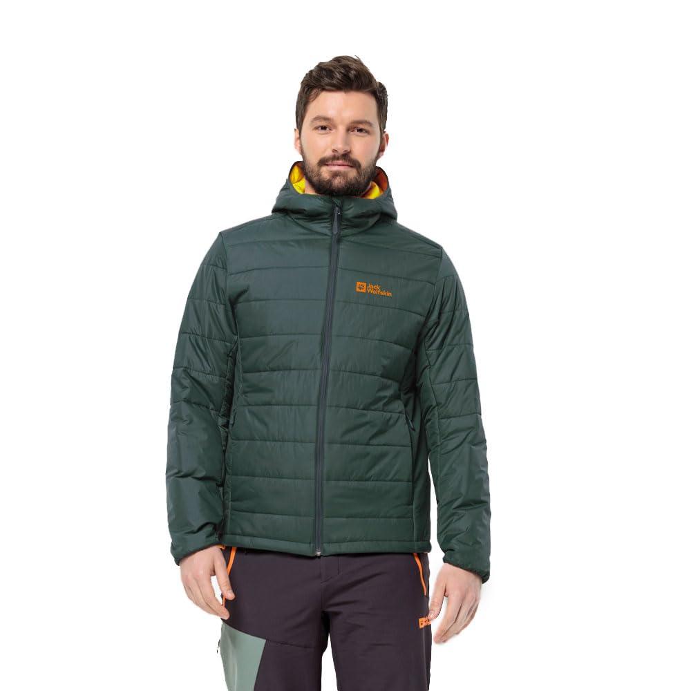 Jack Wolfskin Herren Lapawa Ins Hoody M Jacket XXL black olive, XXL black olive