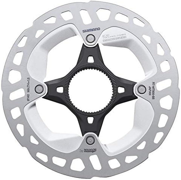 SHIMANO RT-MT800 Bremsscheibe Center-Lock silber/schwarz 2020 Scheibenbremse vorne silver/black 140m